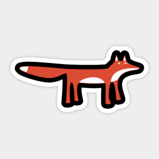 Wild Red Fox Sticker